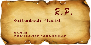 Reitenbach Placid névjegykártya